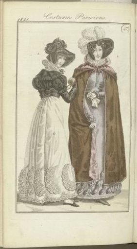 Journal des Dames et des Modes, Frankfurt edition 18 November 1821, Costumes Parisiens (47)