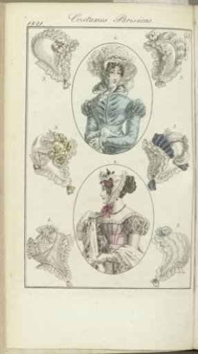 Journal des Dames et des Modes, Frankfurt edition 25 November 1821, Costumes Parisiens (48)