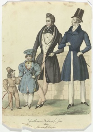 Gentlemen's Fashions for June 1830: Morning Dresses