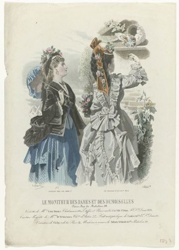Moniteur des Dames et des Demoiselles, 1872, No. 1044B: Gowns of Mrs. Irma Simon (...)