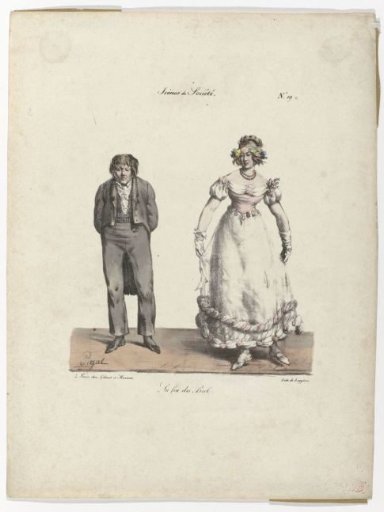Man and woman at the end of a ball
