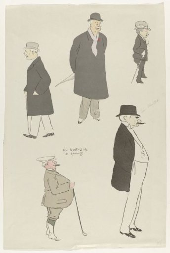 At the Golf Club in Cannes, ca. 1920