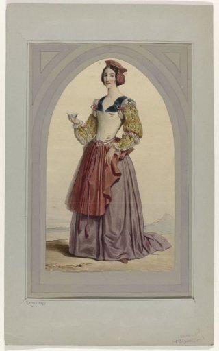 Woman in Renaissance costume