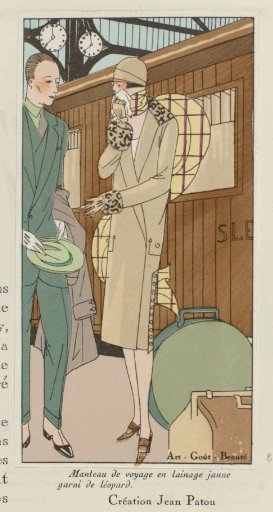 Art - Taste - Beauty, Sheets of Feminine Elegance, February 1926, No. 66, 6th Year, p. 18: Design by Jean Patou