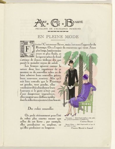 Art - Taste - Beauty, Sheets of Feminine Elegance, February 1926, No. 66, 6th Year, p. 9