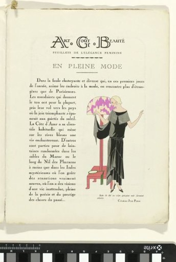 Art - Goût - Beauté, Feuillets de l' élégance féminine, January 1924, No. 41, 4th Year, p. 5