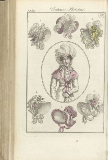 Journal des Dames et des Modes, Frankfurt edition 24 March 1822, Parisian Costumes (13)