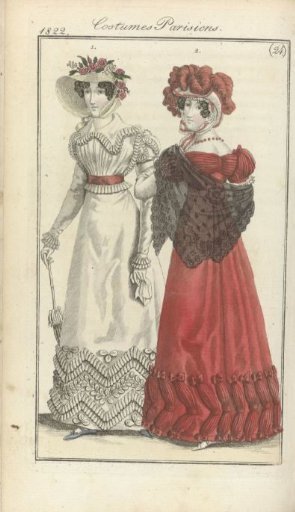 Journal des Dames et des Modes, Frankfurt edition 9 June 1822, Parisian Costumes (24)