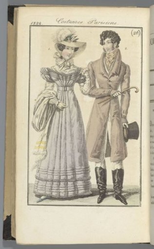 Journal des Dames et des Modes, Frankfurt edition 23 June 1822, Parisian Costumes (26)