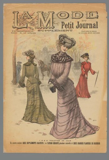 Three Women in Toilettes de Ville in Paris