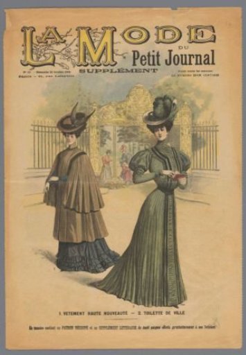 La Mode du Petit Journal: Supplement, No. 43. - Sunday 22 October 1905: -12. Costume Tailleur in Olive Cloth (...)