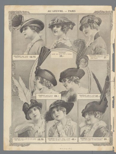 At the Louvre, Paris: Monday, March 2: Summer novelties: eight hats