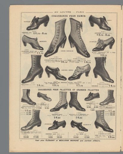 At the Louvre, Paris: Monday, March 2: Summer novelties: p. 22: Chaussures pour dames