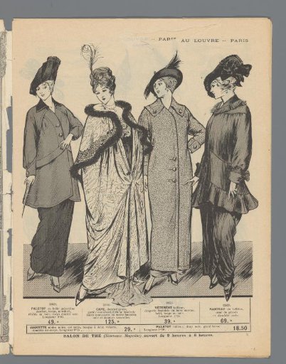 At the Louvre, Paris: Monday, March 2: Summer novelties: four models