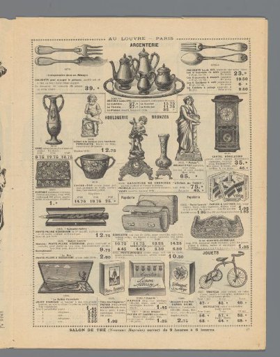 At the Louvre, Paris: Monday, March 2: Summer novelties: page 28: advertisements
