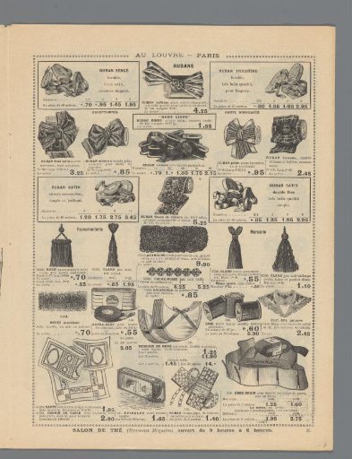 At the Louvre, Paris: Monday, March 2: Summer novelties: page 25: page with advertisements