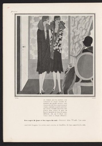 Femina, March 1928: 4: Day capes and evening capes
