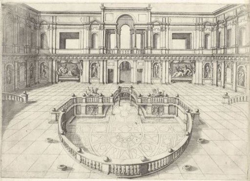 Inner Courtyard of the Villa Giulia in Rome