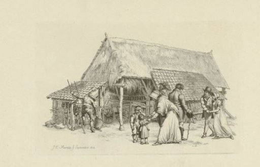 Group in front of a farm barn