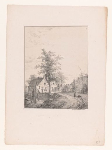 Country Road with Houses