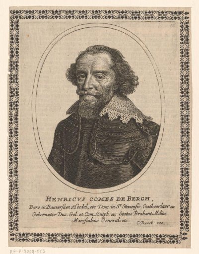 Portrait of Hendrik, Count of den Bergh