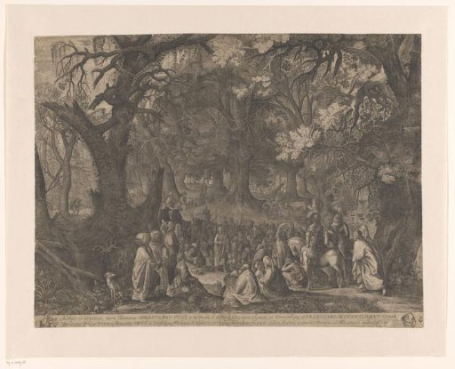 John the Baptist Preaching in the Forest