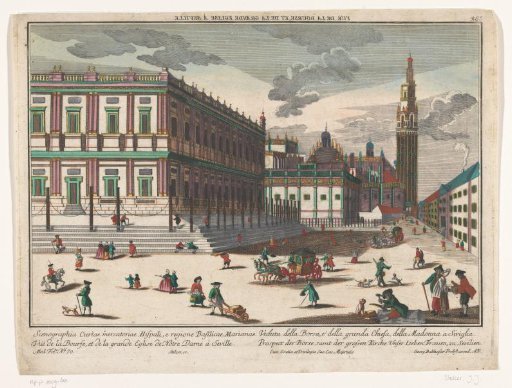 Prospect of the Exchange and the Great Church of Our Lady in Seville