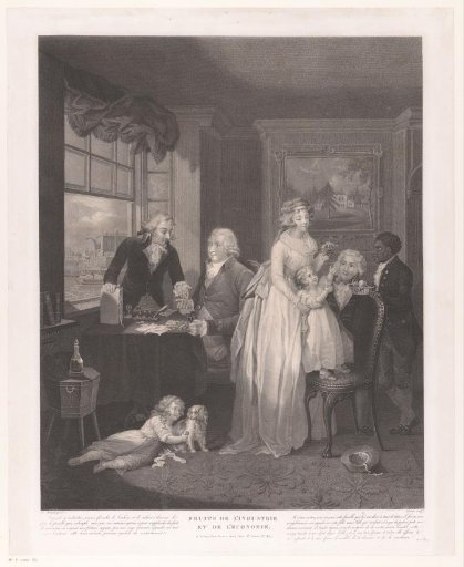 Family in an interior