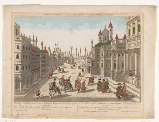 View of the Entrance to the Aya Sophia Mosque in Constantinople