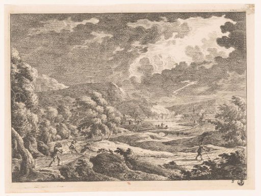 Landscape with a thunderstorm