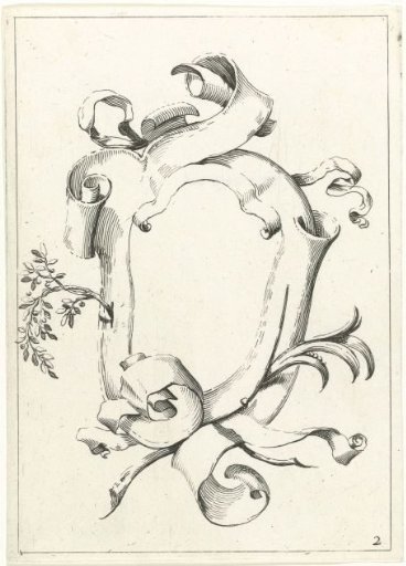 Sheet from a series of cartouches