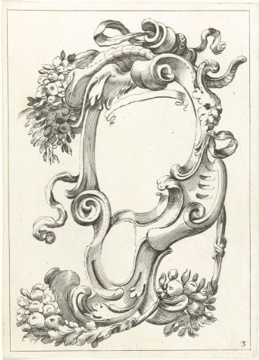 Sheet from a series of cartouches