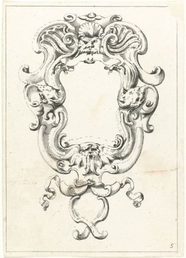 Sheet from a series of cartouches
