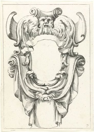 Sheet from a series of cartouches