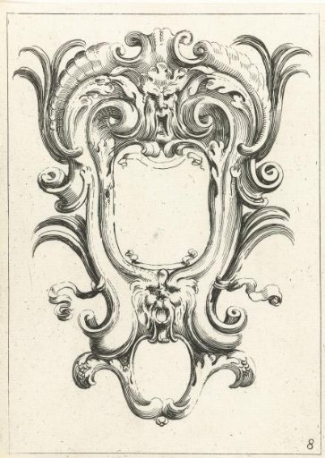 Sheet from a series of cartouches