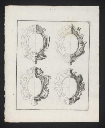 Four rocaille shields