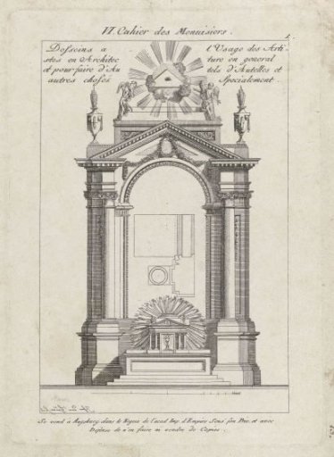 Altar with an all-seeing eye