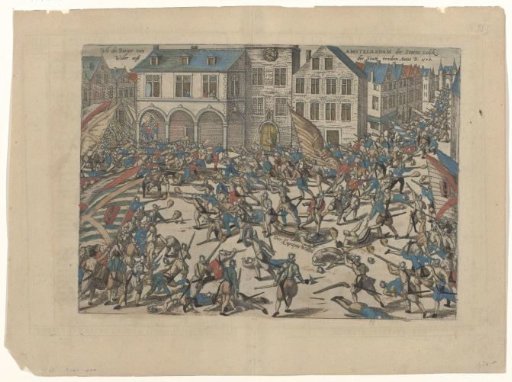 States troops defeated at the Dam, 1577