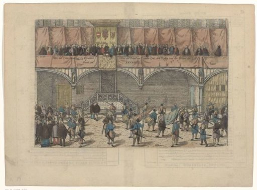 Matthias takes the oath as stadtholder in Brussels, 1578