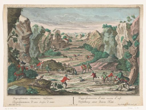 View of a bear hunt