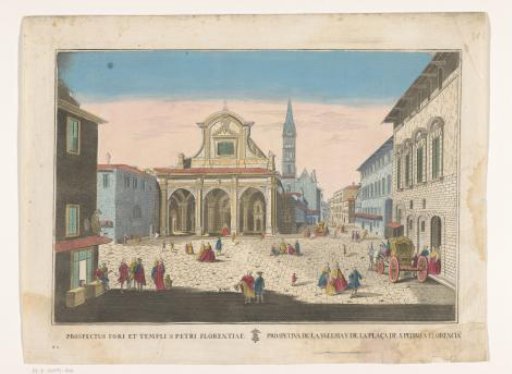 View of a square in Florence