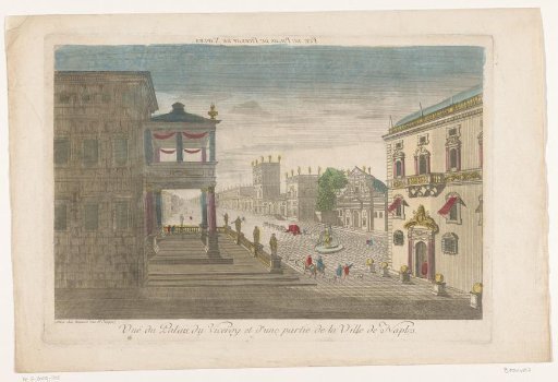 View of the Palace of the Viceroy of Naples in Naples