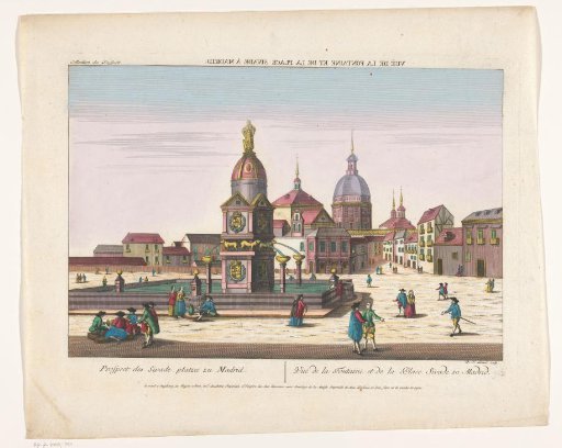 Prospectus of the Plaza de la Cibeles in Madrid
