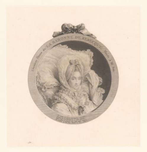Portrait of Baroness van Rebecque Seated Against Cushions