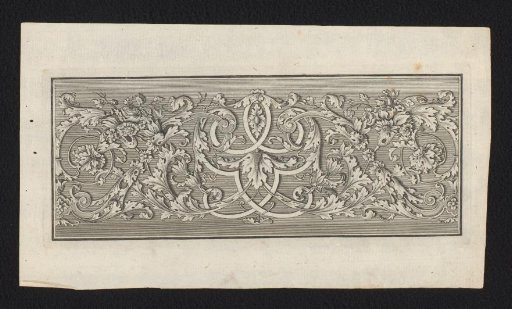 Woven work with floral motifs