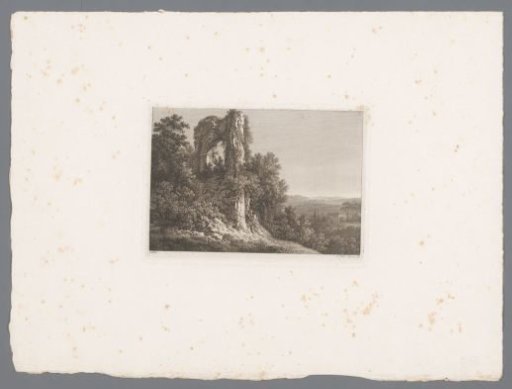 Landscape with an overgrown ruin near Rome