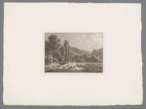 Landscape with woodcutters and a shepherd