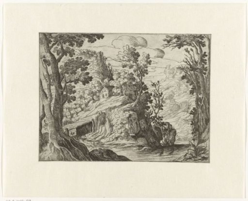 Italian landscape with a river