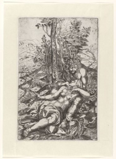 Medoro and Angelica in a Landscape