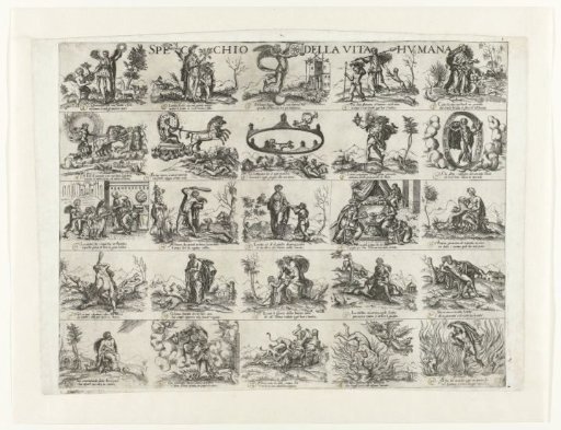 Allegorical cycle concerning human life